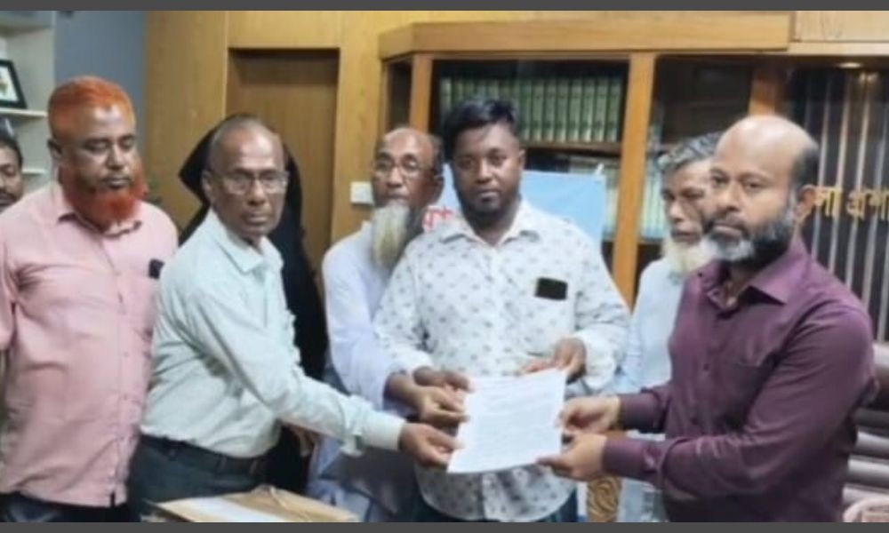 ব্রাহ্মণবাড়িয়ায় তিতাস পূর্বাঞ্চলে উপশহর স্থাপনের তৎপরতা বন্ধের দাবিতে মানববন্ধন