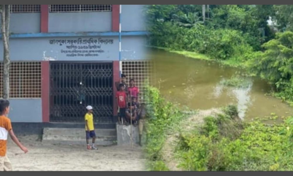 ৮৭ বছরেও জালশুকা সরকারি প্রাথমিক বিদ্যালয়ে নির্মিত হয়নি নিজস্ব সড়ক